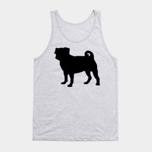 Pug Silhouette Tank Top